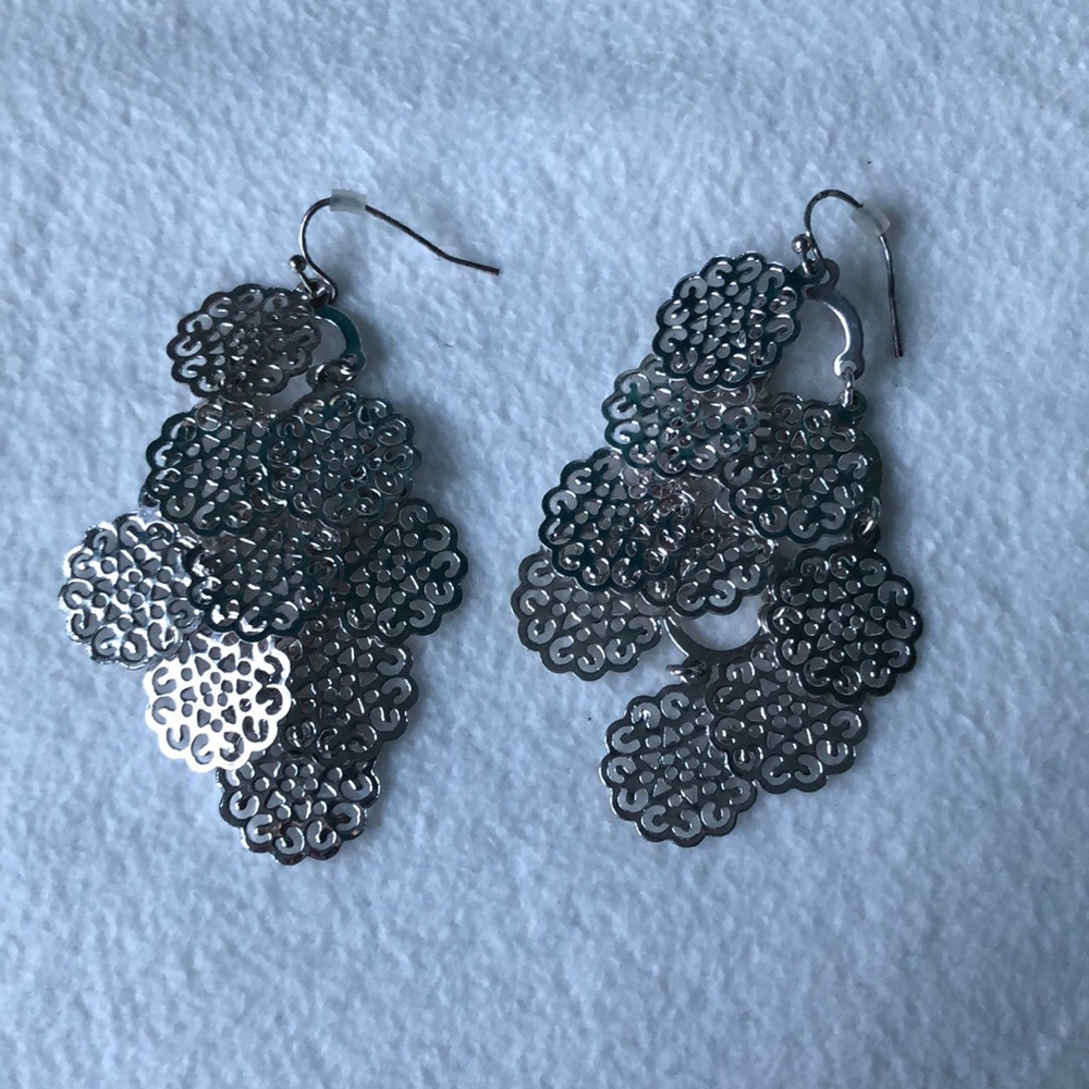 Silver Dangling Earrings